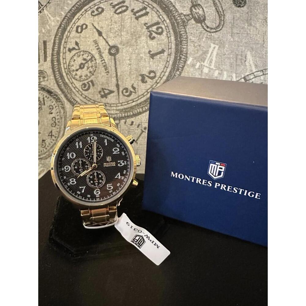 Montres Prestige X Invicta Men’s 43.5mm Quartz Watch  Black/Gold -NIB- mpw0319